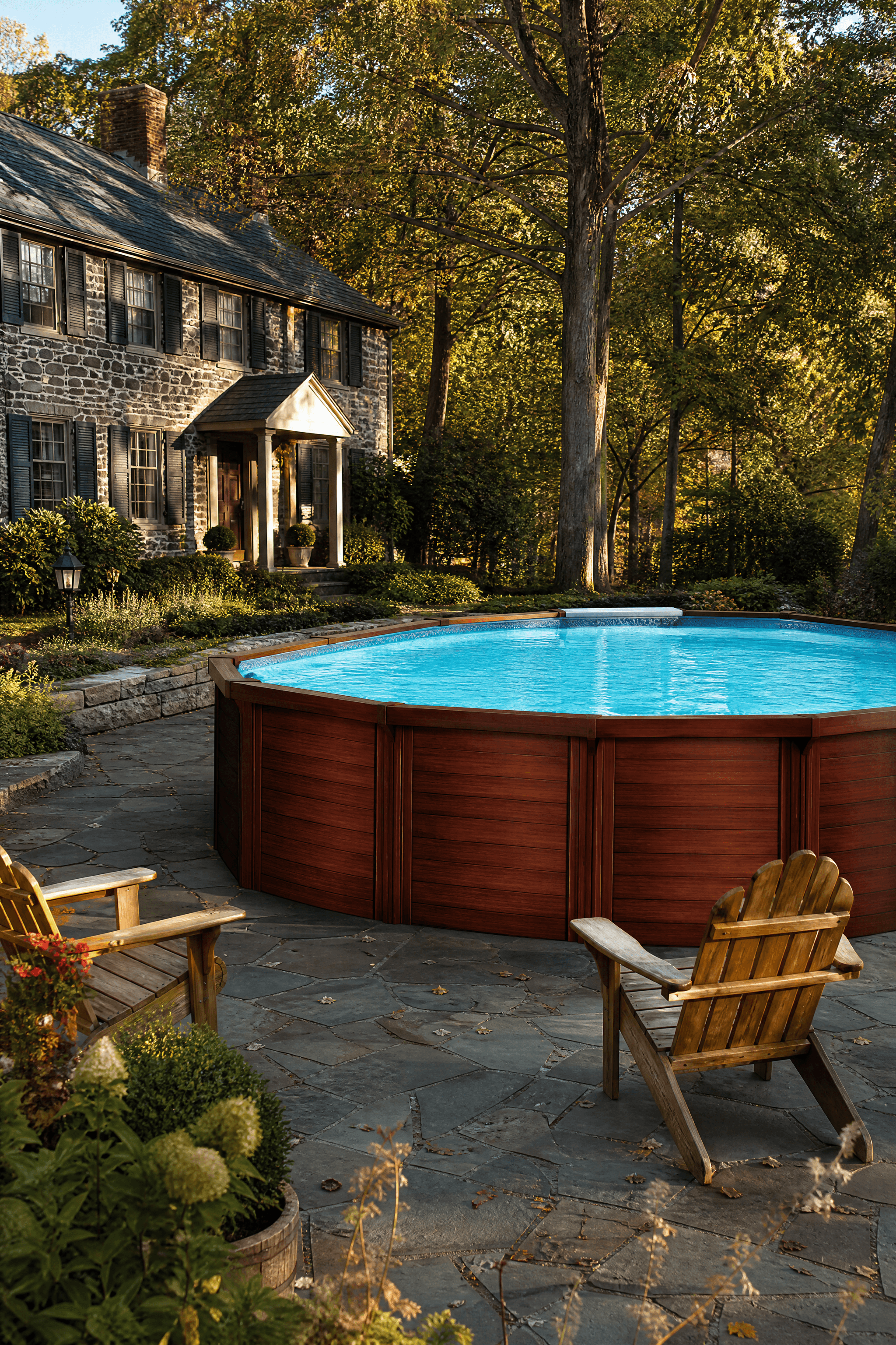 Redwood pool style